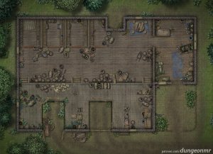 Abandoned Warehouse + Smuggler’s Den — Storage‑Themed Battlemaps