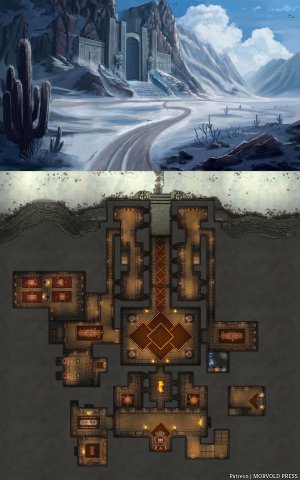Restored Dwarven Fortress of Axeholm [84 x 86]