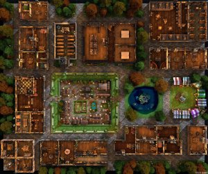 Today is my 4 year mapmaking anniversary, so here's a full free HUGE map pack for everyone! THE MODEL VILLAGE (60x50 Multilevel) - 28 buildings, 3 multilevel variants, 45 map files, 524 (!) first person walkthrough / flyover pics + videos, VTT import data
