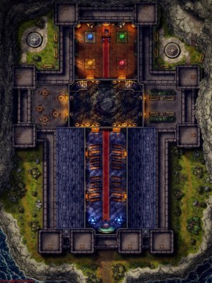 Arcane Citadel - 2 Floors Day/Night [40x53] [Battle Map] [No AI] [OC] [Art]
