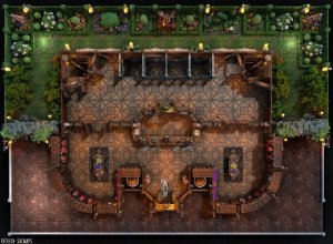 Welcome to the Chocolate Cakery - a place of pure chocolate and joy! Just don't go poking around the Factory Floor... got it? {The Chocolate Cakery (30x22) - Free day & night maps plus hundreds more!}