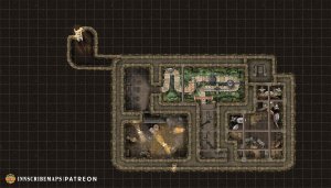 [Art] Cracked Cup Tavern – the grimy slums inn where your party finds trouble they can't refuse. Welcome to the 'Quiet' tavern that definitely isn't a mercenary hideout & it most certainly does not have a SECRET MERCS TRIAL PIT in the basement