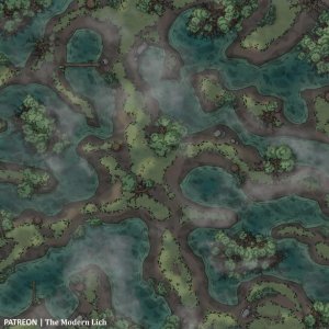Swamp Cross Roads [30x30][Battlemap][OC]