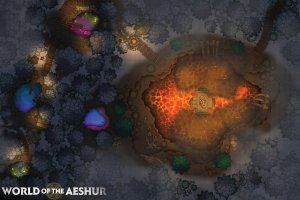 A cave underneath a dark shrine - [60x40]