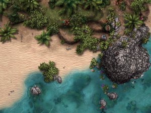 Peaceful Beach [40x30] - 6 unique variations