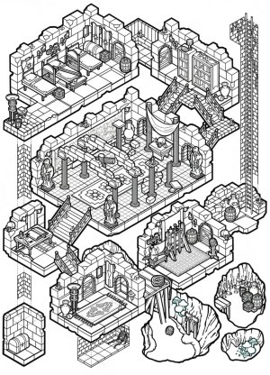 Isometric mini dungeon
