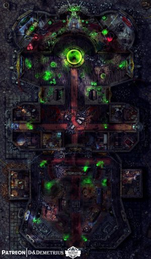 "Giant radio-active rats? Living under the city? Don't be ridiculous..." Chapterhouse Overtaken by Skaven [30x52]