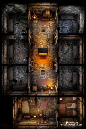 Guardhouse Prison Cells (16x24)