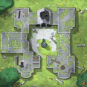 I like ruins. Ruined Monastery [40x40]