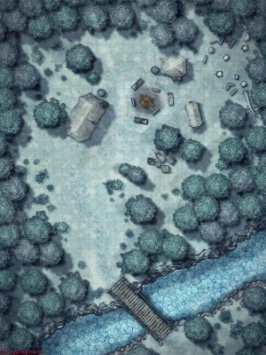 Forest Camp 8 Variants [30x40] [Battle Map] [No AI] [OC] [Art]