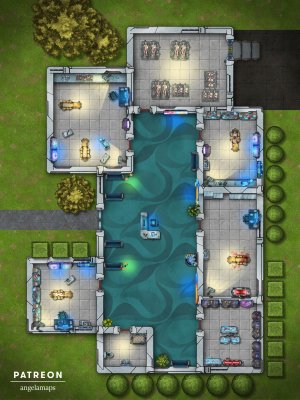 Cybernetics Lab [battlemap] from Angela Maps [art]