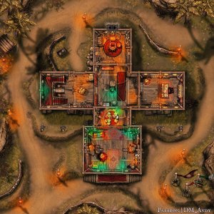Faithful Quartermasters Magic Shop | By DM Andy Maps | 20x20 | 3 Maps Total