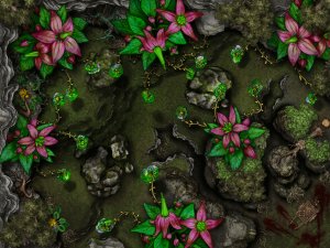 [OC] "The Stench of Death" - I made a Corpse Flower ambush map for my campaign. My players have no idea what's coming. [Battlemap]
