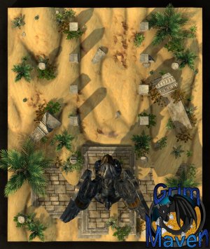 "Sphinx"(27x32) can you face the ruins of the sphinx and leave to tell the tale? Are they variant maps or just all the different sphinxes your players need to meet across the world?