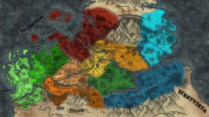 Political map and world map