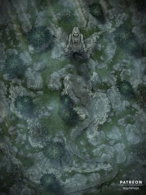 Mountain Goddess [battlemap] from Angela Maps - 3 versions! [animated] [art]