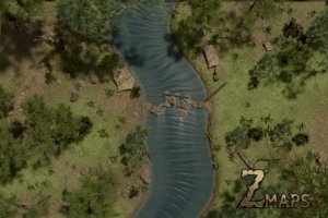 Forest River Crossing — animated, free download