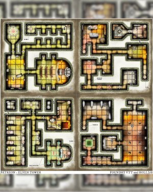 Dungeon - Order of the Ruby Masks --- This ominous place has 4 levels and works great for a dungeon-delving mission.