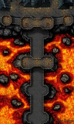 Blackburn Bridge 30x50 battle map - 2 variants