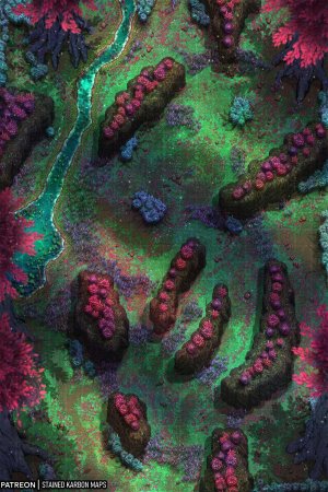 Alien Forest [20x30] [Sci-fi] [Feywild] [Forest]