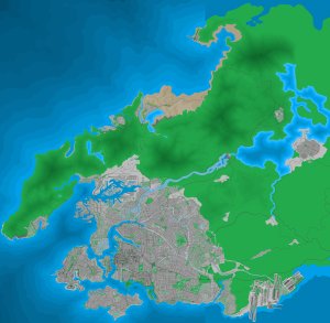I created a Map of a fictional city called Palvaar.