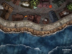 Seaside [battlemap] from Angela Maps - 3 versions! [animated] [art]