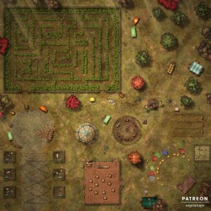 Harvest Festival [battlemap] from Angela Maps - 3 versions! [art]