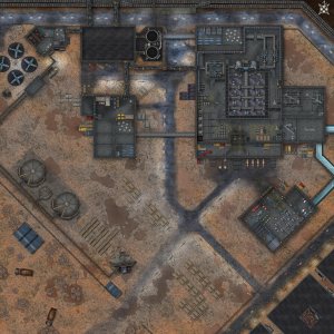 Sci-Fi Droid Factory, with Cellars, 2nd stories and roofs