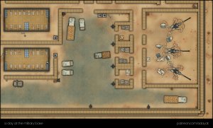 a day at the military base (forward operating base) map compilation + token [48x29 each map]