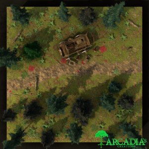 Cart wreckage [22x22]