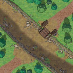 Yet another river map, but with bridge with an opening mechanism!