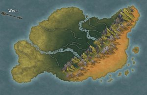 Just a continent map