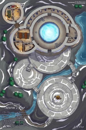 Temple of the Storm's Eye - Dungeon Map - 40x60 - 4 Level - No AI - RC