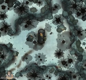 [26x24] The Solemn Snow-Covered Grave