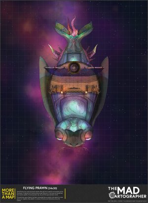 [20x30] More Than a Map: Flying Prawn