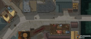 City Streets, a 4-layer urban battlemap. Ground, Upper Floor, Rooftop and Sewers [60x26]