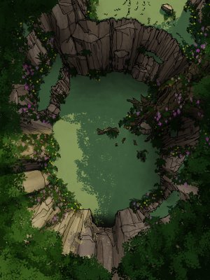 Sunken Grotto  21x28