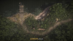 Riverbank [37x21] — free animated battle map (day & night, with and without the dock)