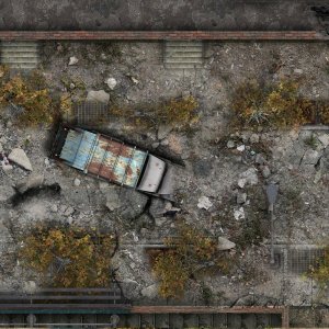 22 Free Post-Apocalyptic Battlemaps for Survival & Wasteland RPG Campaigns [Link in comments]