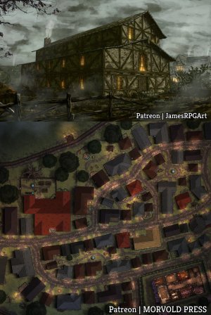 Burgomaster's Mansion & Scene | Vallaki [120 x 110]