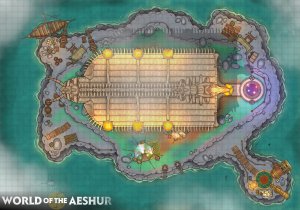 The lost dragon temple - [50x35
