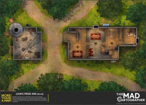 [30x20] More Than a Map: Lion's Pride Inn