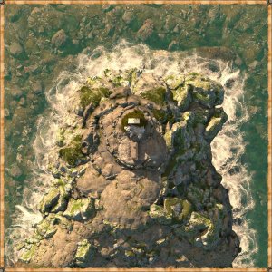 Cape of Sorrow - Hero's resting place [30x30] [link to 300DPI night/day map in description]