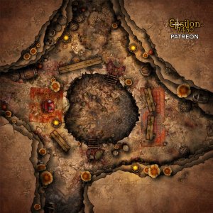 Cavern Fight Pit Map 15x15 | Epsilon7430