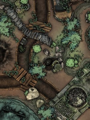 Sharing some sci-fi maps from our latest battlemap book! All 9x12 in size :)
