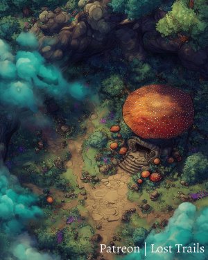 Mushroom Forest Battlemaps