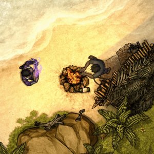 [OC] Desert Island Encounters 35x35 by Forgotten Adventures