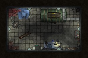 Bomb in a large garage