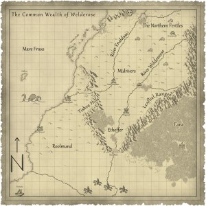The Map of The Commonwealth of Weldenrose