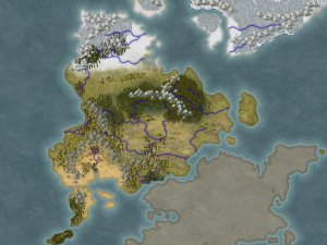 Draft 2 of Unnamed Northwest Continent (Maybe "Skarthen")